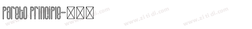 pareto principle字体转换 pareto principle字体转换